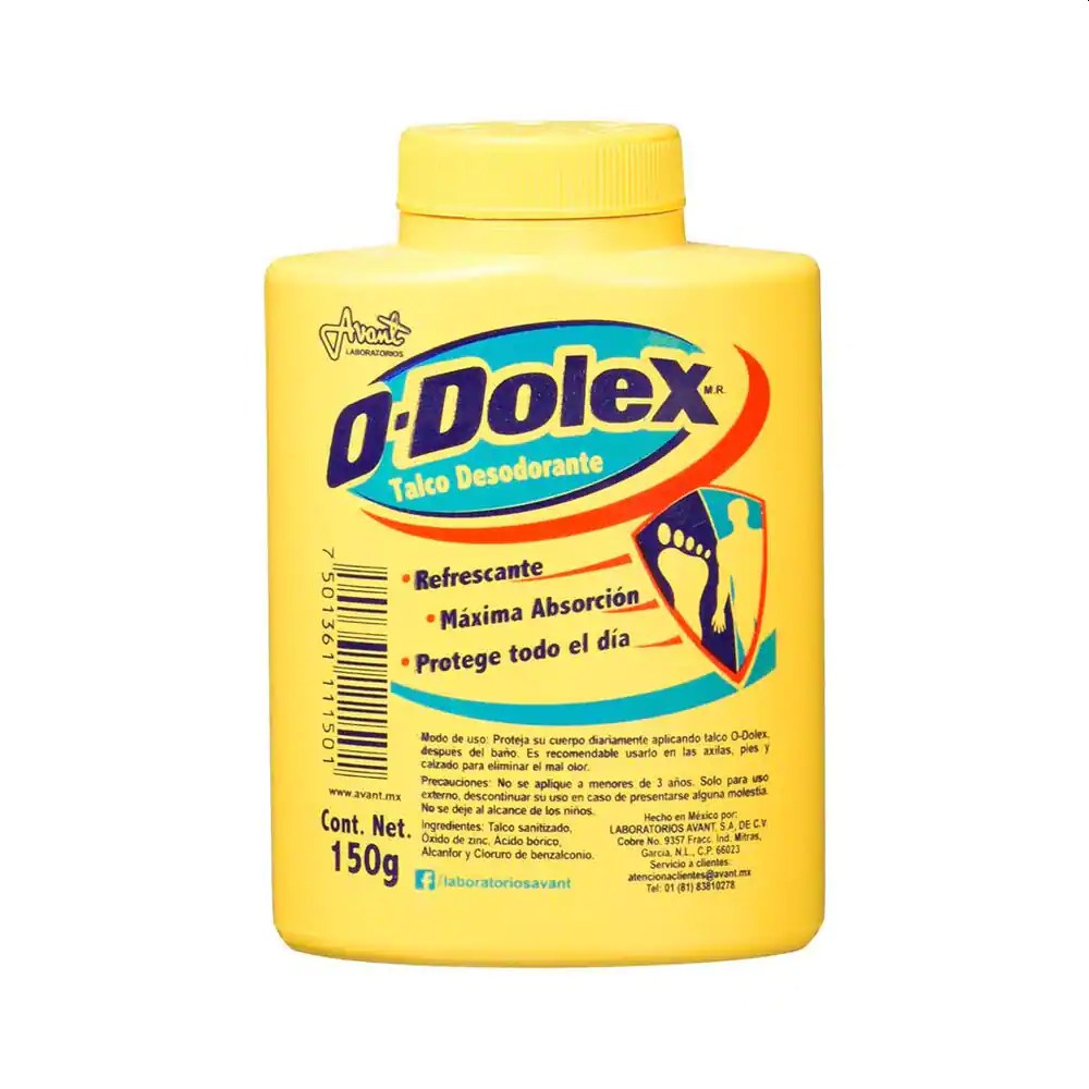 TALCO ODOLEX AMAR.150GR.