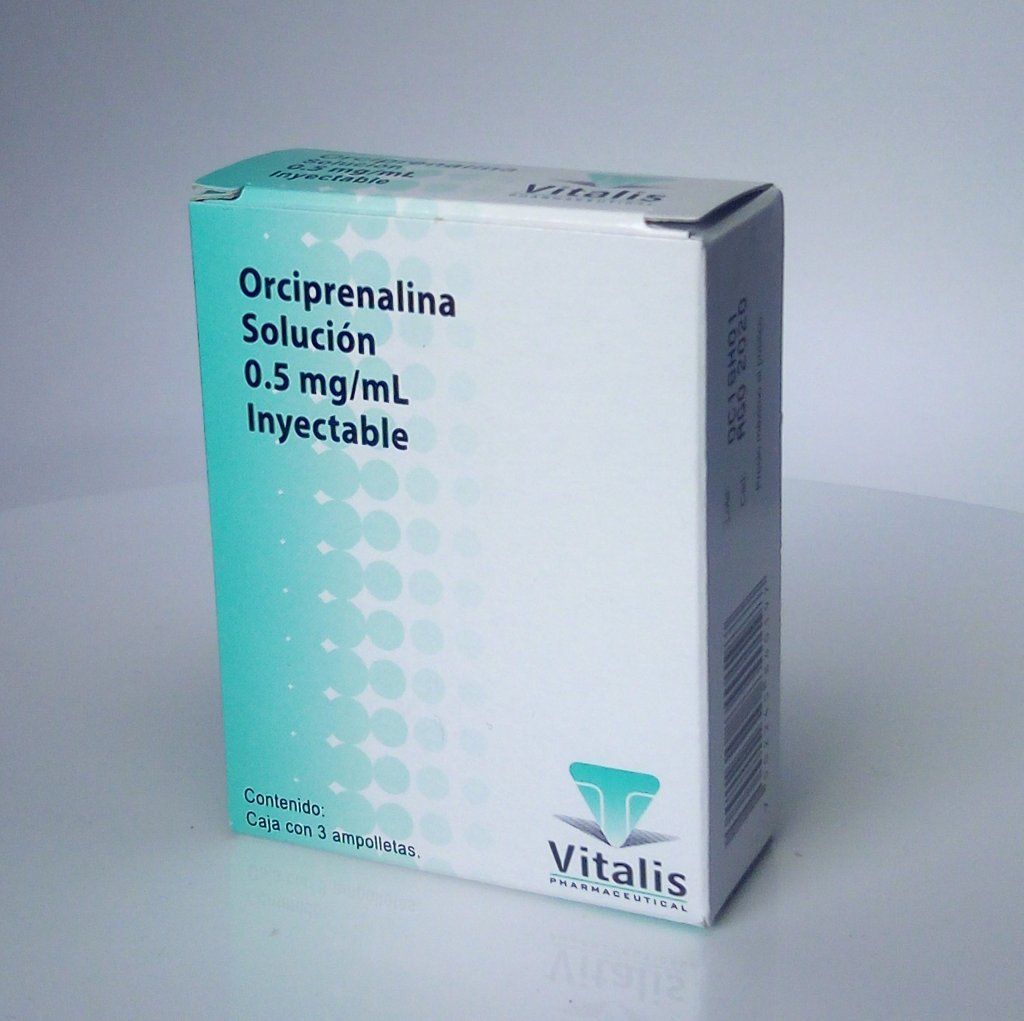 ORCIPRENALINA VITALIS 0.5MG.3AMP.