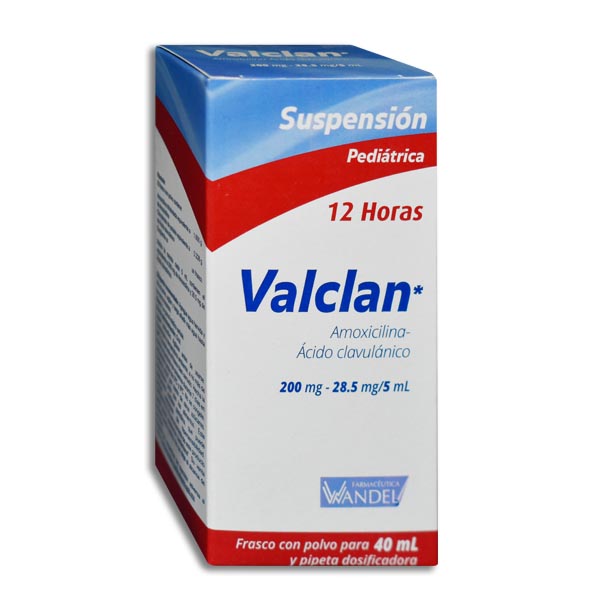VALCLAN 200/28.5MG.12H 40ML.
