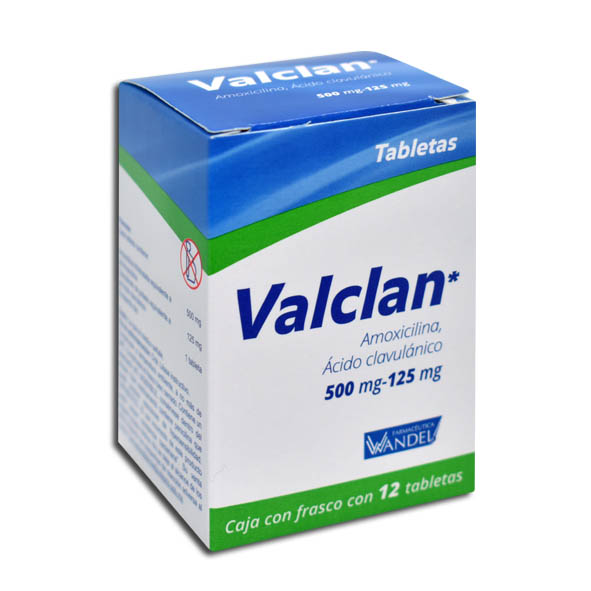 VALCLAN 500/125MG.C/12CAP.
