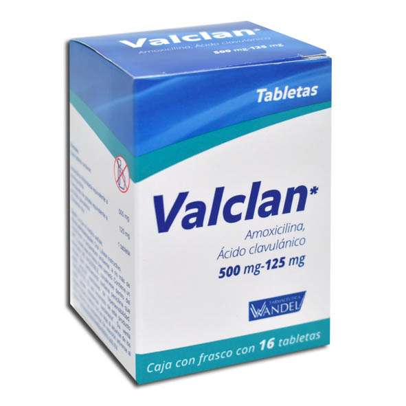VALCLAN 500/125MG.C/16TAB.