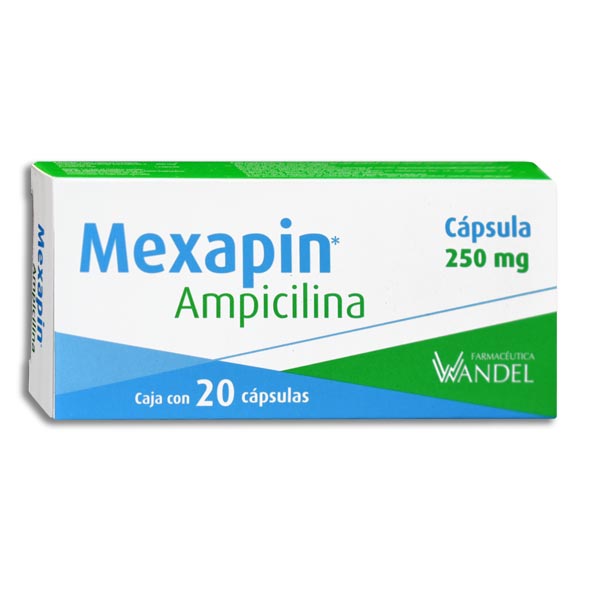 AMPICILINA MEXAPIN 250MG.C/20CAP.
