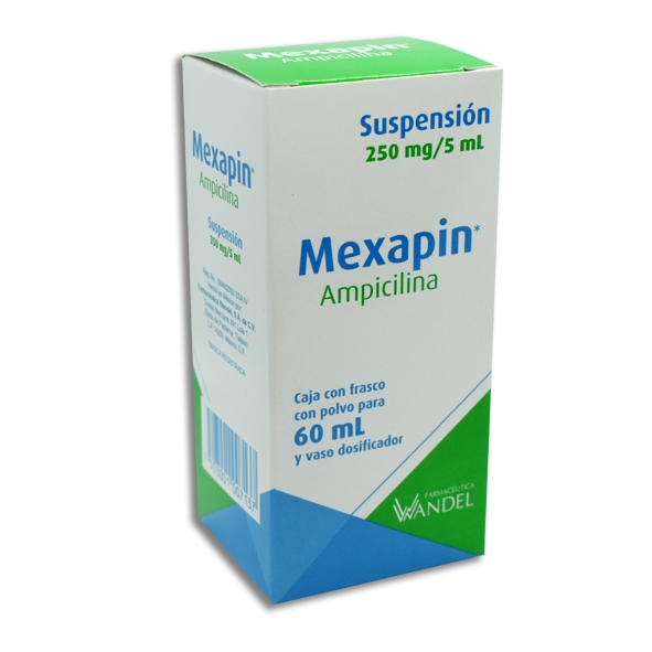 AMPICILINA MEXAPIN 250MG.60ML.