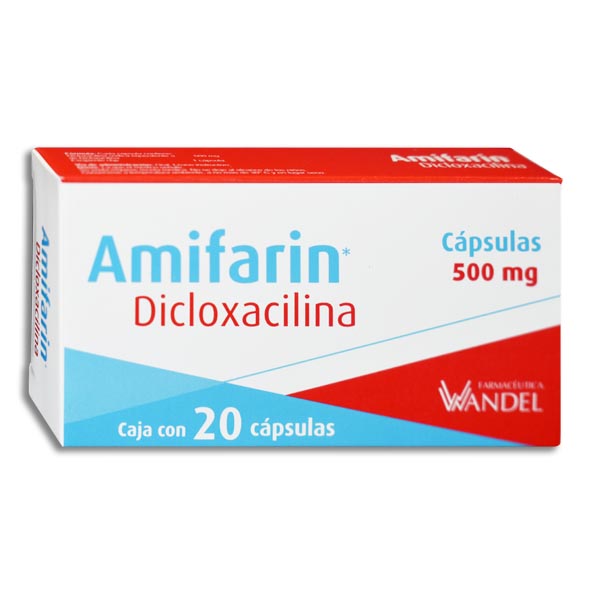 DICLOXACILINA AMIFARIN 500MG.C/20CAP.