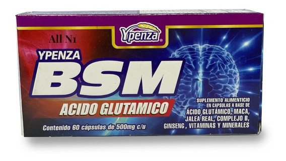 ACIDO GLUTAMICO BSM YPENZA 60CAP.