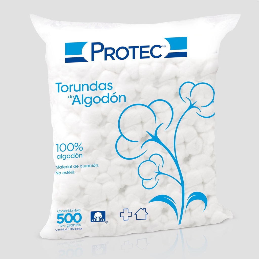 ALGODON PROTEC TORUNDA C/500GR.