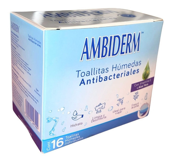 TOA.HUM.AMBIDERM ANTIB .16PZA.