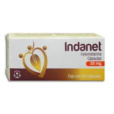 INDOMETACINA INDANET 25MG.30CAP.