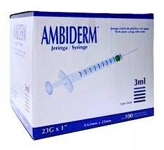JERINGA AMBIDERM 23X25 3ML.100PZA.