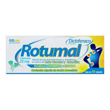 DICLOFENACO ROTUMAL 25MG.10CAP.