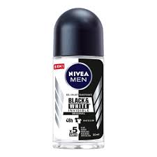 DESOD.NIVEA ROLL ON BLACK & W.50ML.