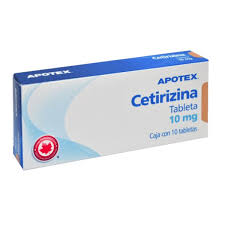 CETIRIZINA APOTEX 10MG.10TAB.
