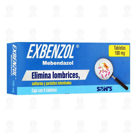 MEBENDAZOL EXBENZOL 100MG.6TAB.