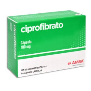 CIPROFIBRATO AMSA 100MG.30CAP.