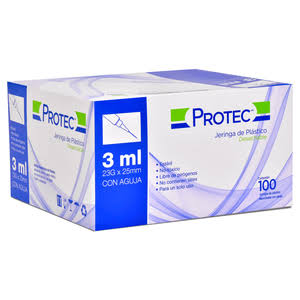 JERINGA PROTEC 23X25 3ML.100PZA.
