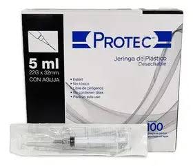JERINGA PROTEC 22X32 5ML.100PZA.