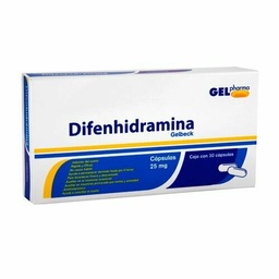 [GEDIFG2530C] DIFENHIDRAMINA GELPHARMA 25MG.30CAP.