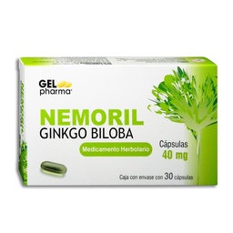 [GEGINNEM30C] NEMORIL GINKGO BIL.40MG.30CAP.