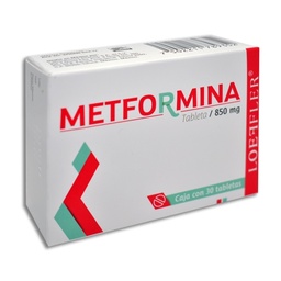 [LEMET85030T] METFORMINA LOEFFLER 850MG.30TAB.