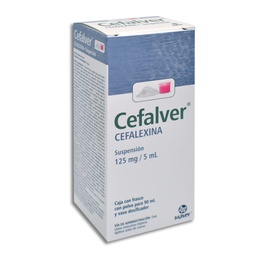 [MACEFCEF125] CEFALEXINA CEFALVER 125MG.SUSP.C/90ML.