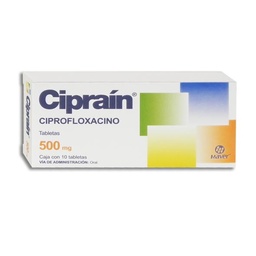 [MACIP50010T] CIPROFLOXACINO CIPRAIN 500MG.10TAB.
