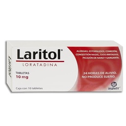 [MALORLAR10] LORATADINA LARITOL 10MG.C/10T.