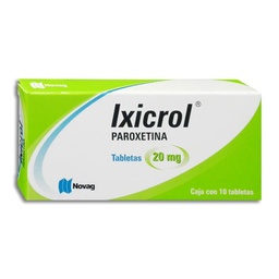 [NOPARIXI20] PAROXETINA IXICROL 20MG.C/10TAB.