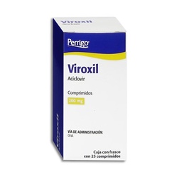 [QUACI20025C] ACICLOVIR VIROXIL 200MG.25COMP.