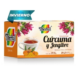 [THINFCJE25S] THERBAL CURCUMA Y JENGIBRE 25SOB.