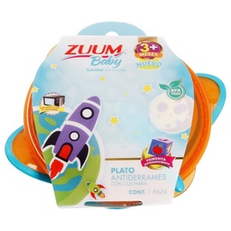 [UCSETPCZ2PZ] PLATO Y CUCHARA ZUUM 2PZA.
