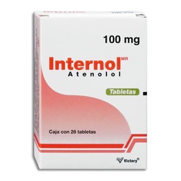[VIATEINT28T] ATENOLOL INTERNOL 100MG.C/28TAB.