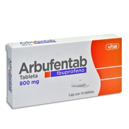 [VTIBU80010T] IBUPROFENO ARBUFENTAB 800MG.10TAB.