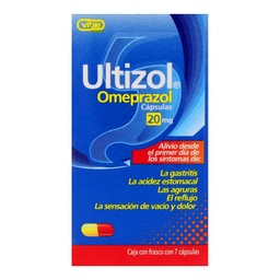[VTOMEULT7CA] OMEPRAZOL ULTIZOL 20MG.7CAP.