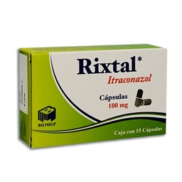 [BIITRRIX15C] ITRACONAZOL RIXTAL 100MG.15CAP.