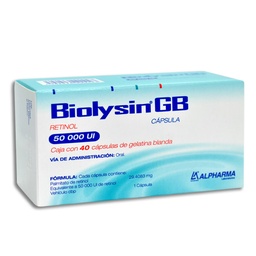 [ALVITBIO40] RETINOL  ALPH.BIOLYSIN GB 40CAP.