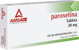 [AMPARA2010] PAROXETINA AMSA 20MG.10TAB.