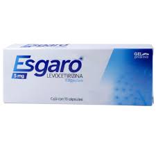 [GELEVE5M10T] LEVOCETIRIZINA ESGARO 5MG.10CAP.