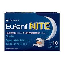 [PHIDIEUN10C] IBUPROF.DIFENH.EUFENIL NITE 10CAP.