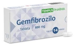 [VMGEMTEM14T] GEMFIBROZILO TEMPUS PHARMA 600MG.14TAB.